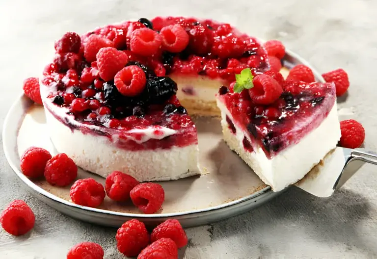 Berry Cake Masterpiece: Strawberry, Raspberry, and Blueberry Delights