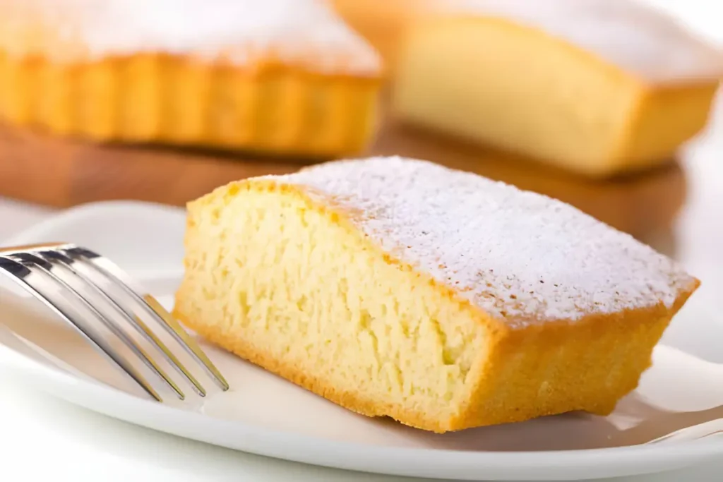 Golden Butter Cake on Elegant Serving Plate