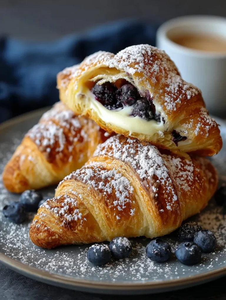 Golden blueberry cheesecake rolls baked in a pan, swirled with creamy filling and topped with sweet glaze.